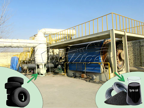 pyrolysis of waste tyres