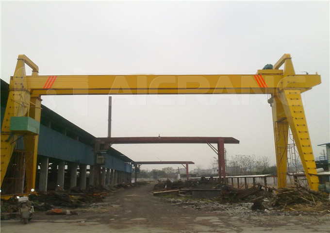 Buying double girder gantry crane 20 tons to China