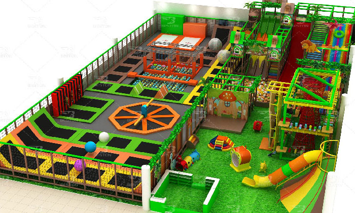 forest themed indoor equipment for kids to play