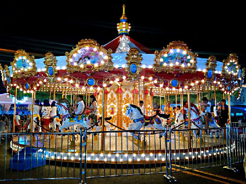 Grand carousel ride for fun